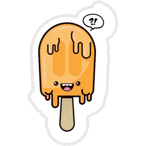 استیکر لپ تاپ طرح Cute Lil' Popsicle کد ST434