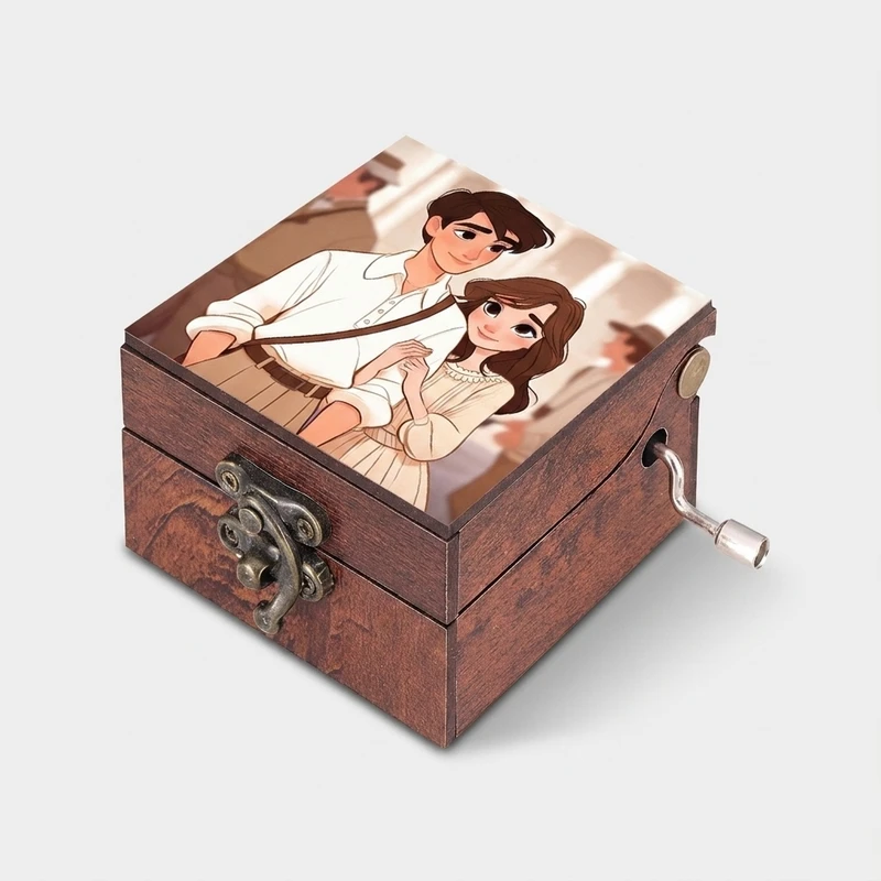 جعبه موزیکال مدل عاشقانه کد N285