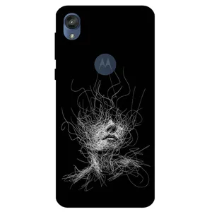 Megafone Face Sketch 7423 Cover For Motorola Moto E6