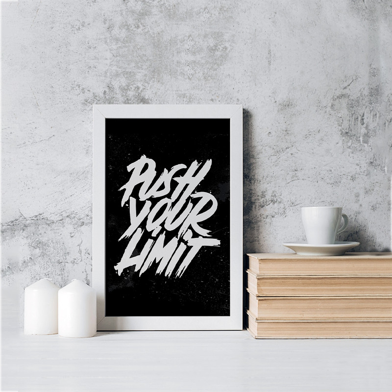 تابلو خندالو مدل Push Your Limit کد F1507