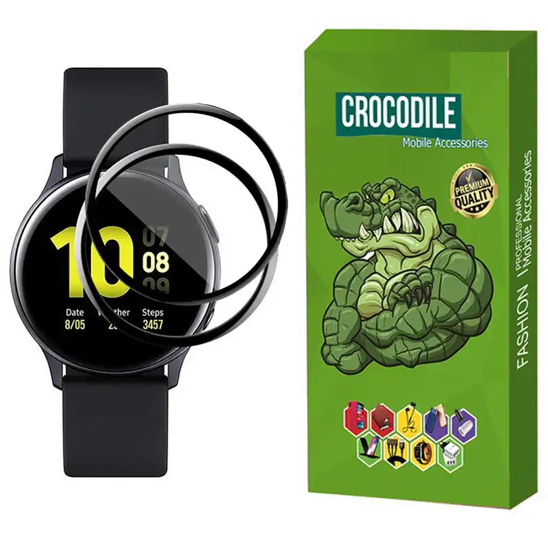 محافظ صفحه نمایش کروکودیل مدل C-PWM مناسب برای ساعت هوشمند سامسونگ Samsung Active 2 44mm بسته 2 عددی
