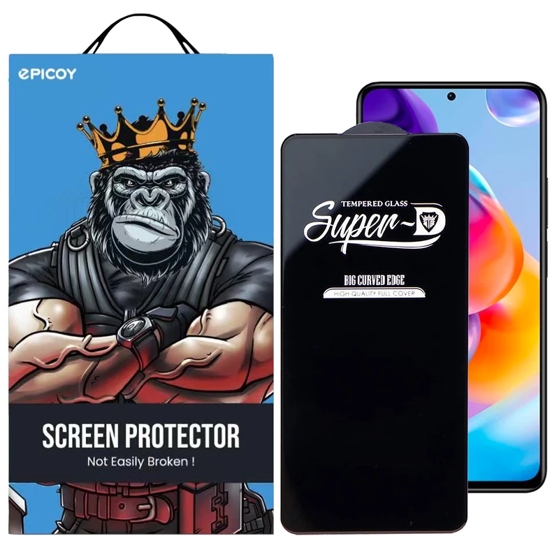  محافظ صفحه نمایش اپیکوی مدل Super 5D مناسب برای گوشی موبایل شیائومی Redmi Note 11 Pro Plus 5G/Note 11 Pro 4G/Note 11 5G/Note 11 E Pro/Note 10 Pro 4G/Note 10 Pro Max