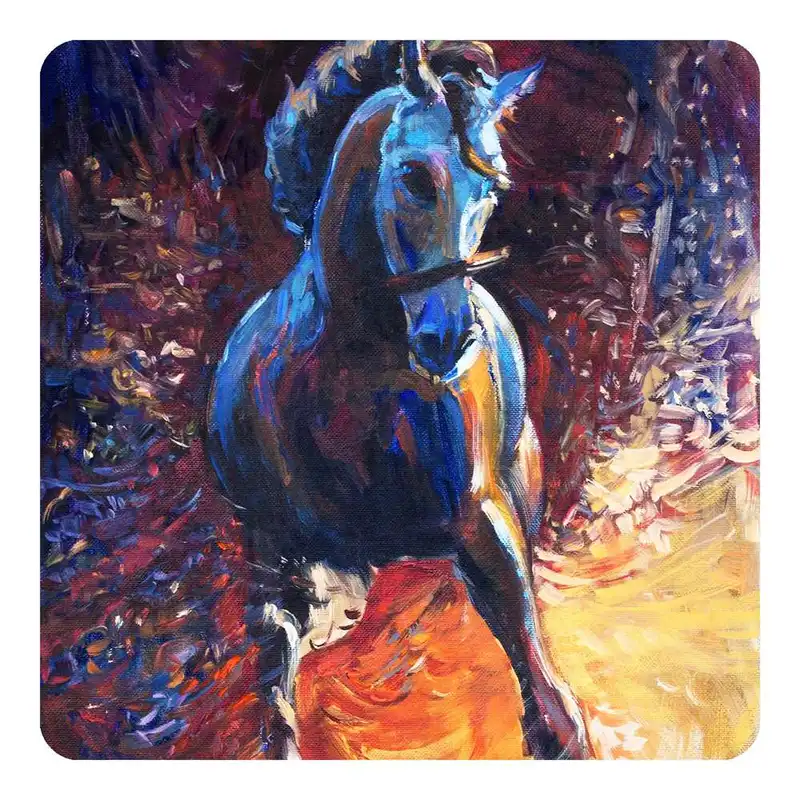 مگنت طرح نقاشی رنگ روغن اسب مدل mg10565