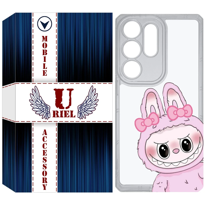 کاور یوریل مدل Clear کد 118 طرح لبوبو Labubu مناسب برای گوشی موبایل سامسونگ Galaxy S25 Ultra