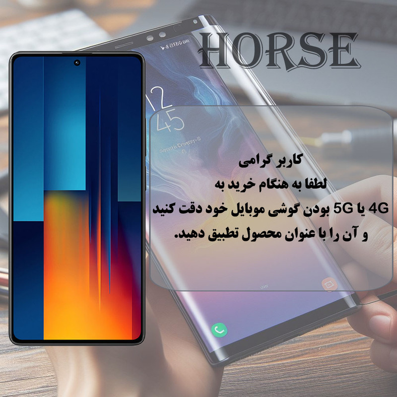 محافظ صفحه نمایش هورس مدل HFNMTB20 مناسب برای گوشی موبایل سامسونگ Galaxy A37