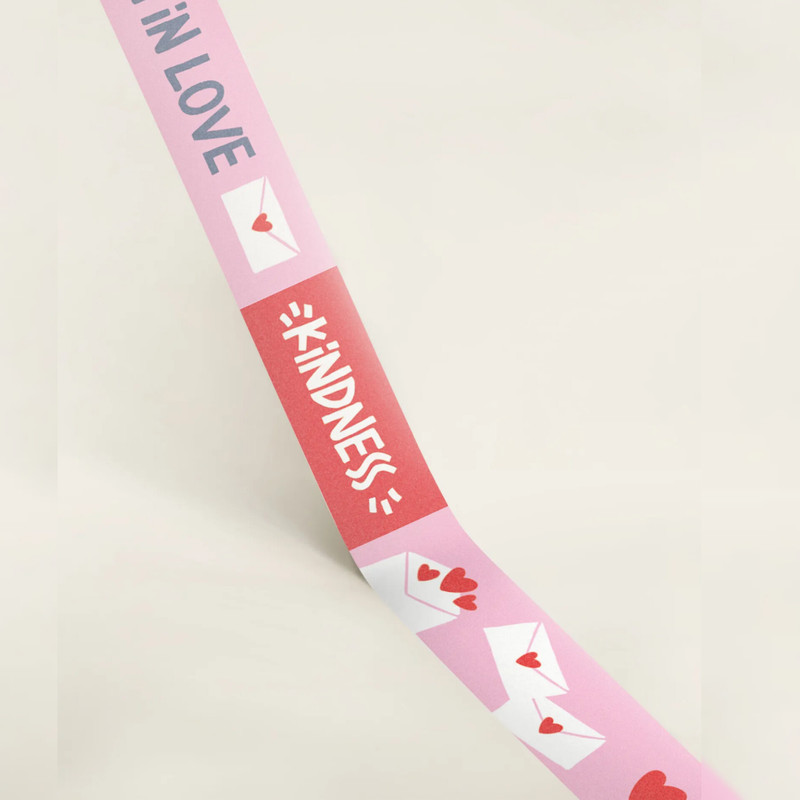 چسب نواری مریخ مدل واشی fall in love 2040 عرض 1 سانتیمتر