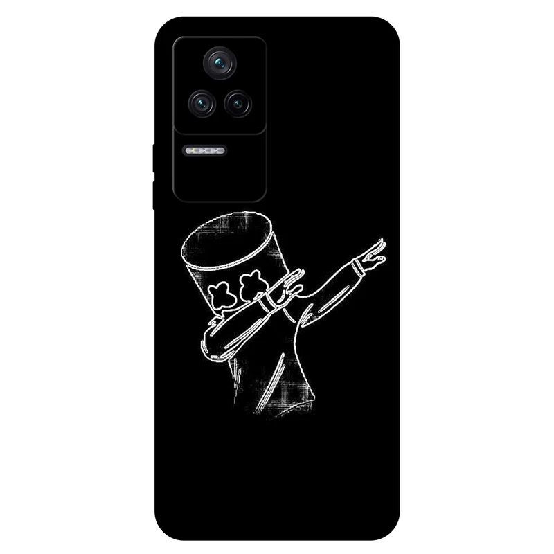  کاور مگافون طرح مارشملو مدل 1840 مناسب برای گوشی موبایل شیائومی Poco F4 5G / Redmi K40S  