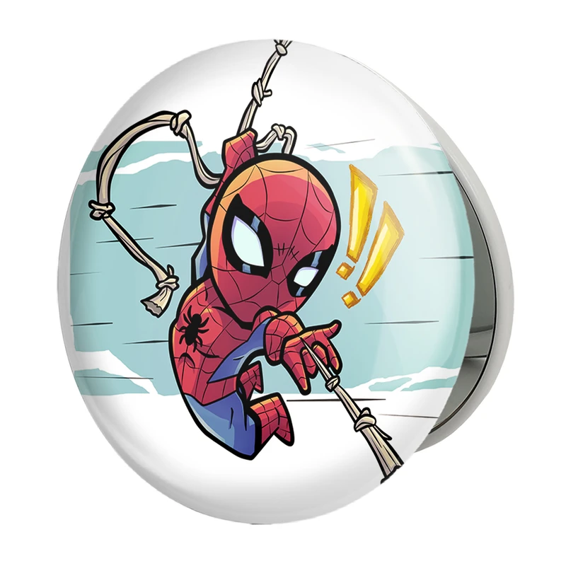 آینه جیبی خندالو طرح مرد عنکبوتی Spider Man مدل تاشو کد 13185 