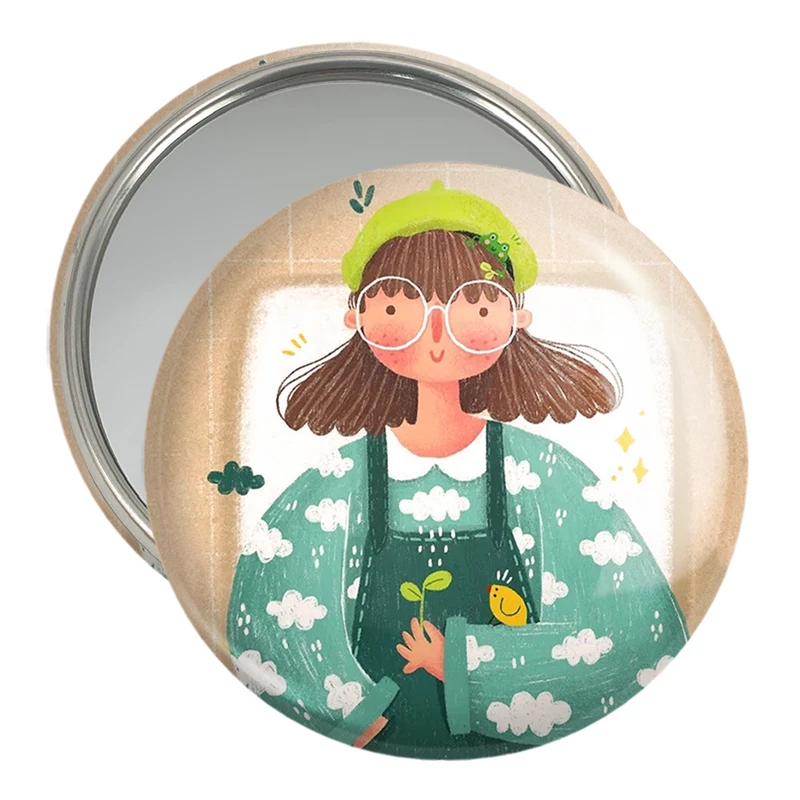 آینه جیبی خندالو مدل دخترانه فانتزی کد 25731