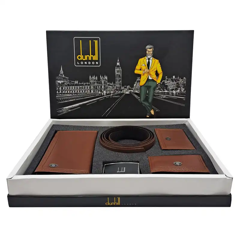 ست هدیه مردانه دانهیل مدل چرمی