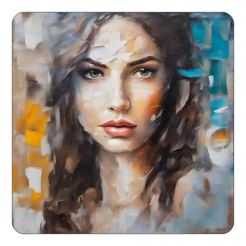 مگنت کاکتی طرح نقاشی رنگ روغن مدل mp70755