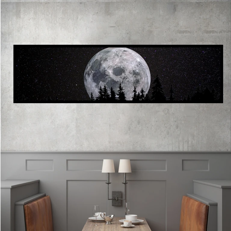 تابلو بکلیت طرح کره ماه و جنگل مدل B-7807