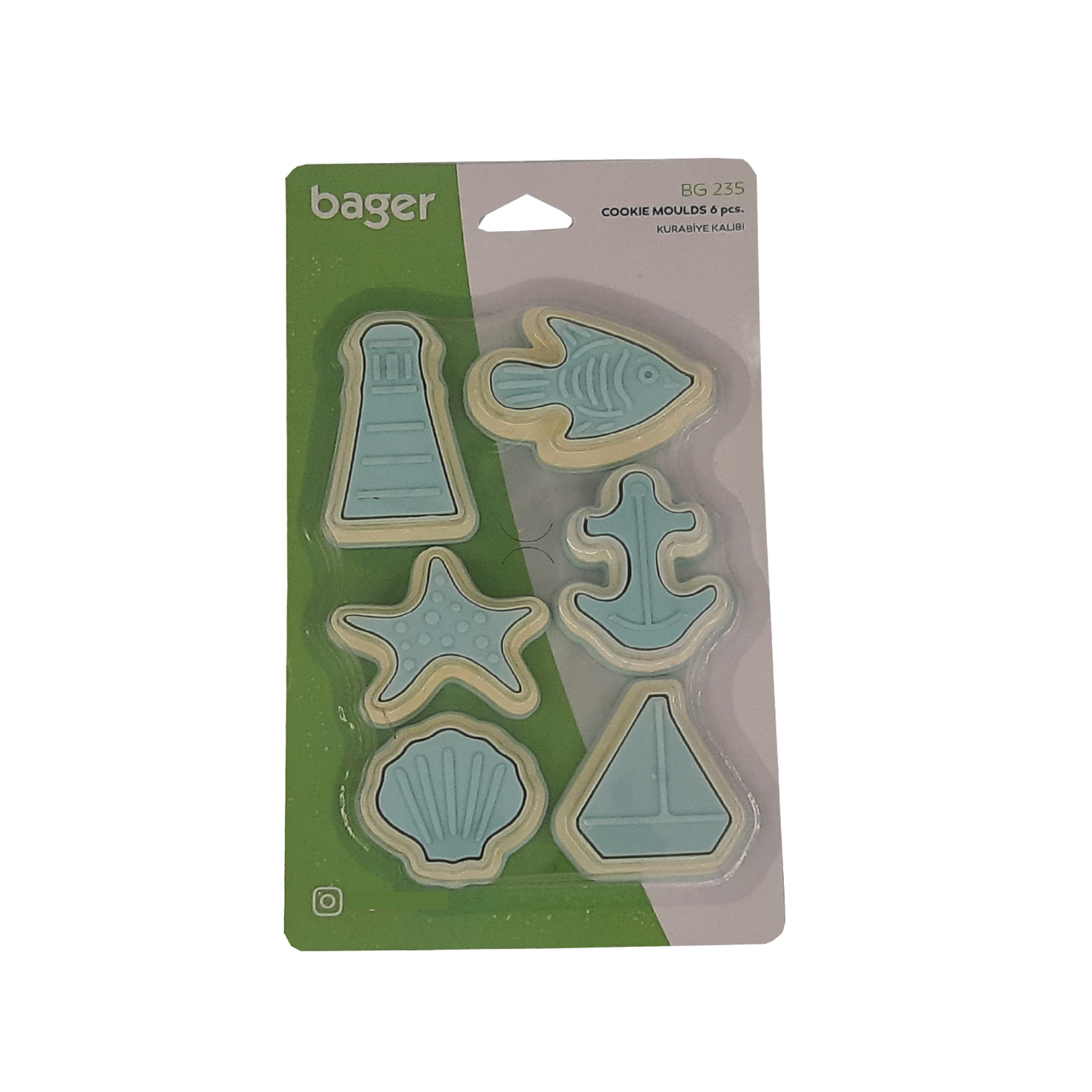 قالب بیسکوییت باگر مدل BG 235 کد 38017 مجموعه 6 عددی