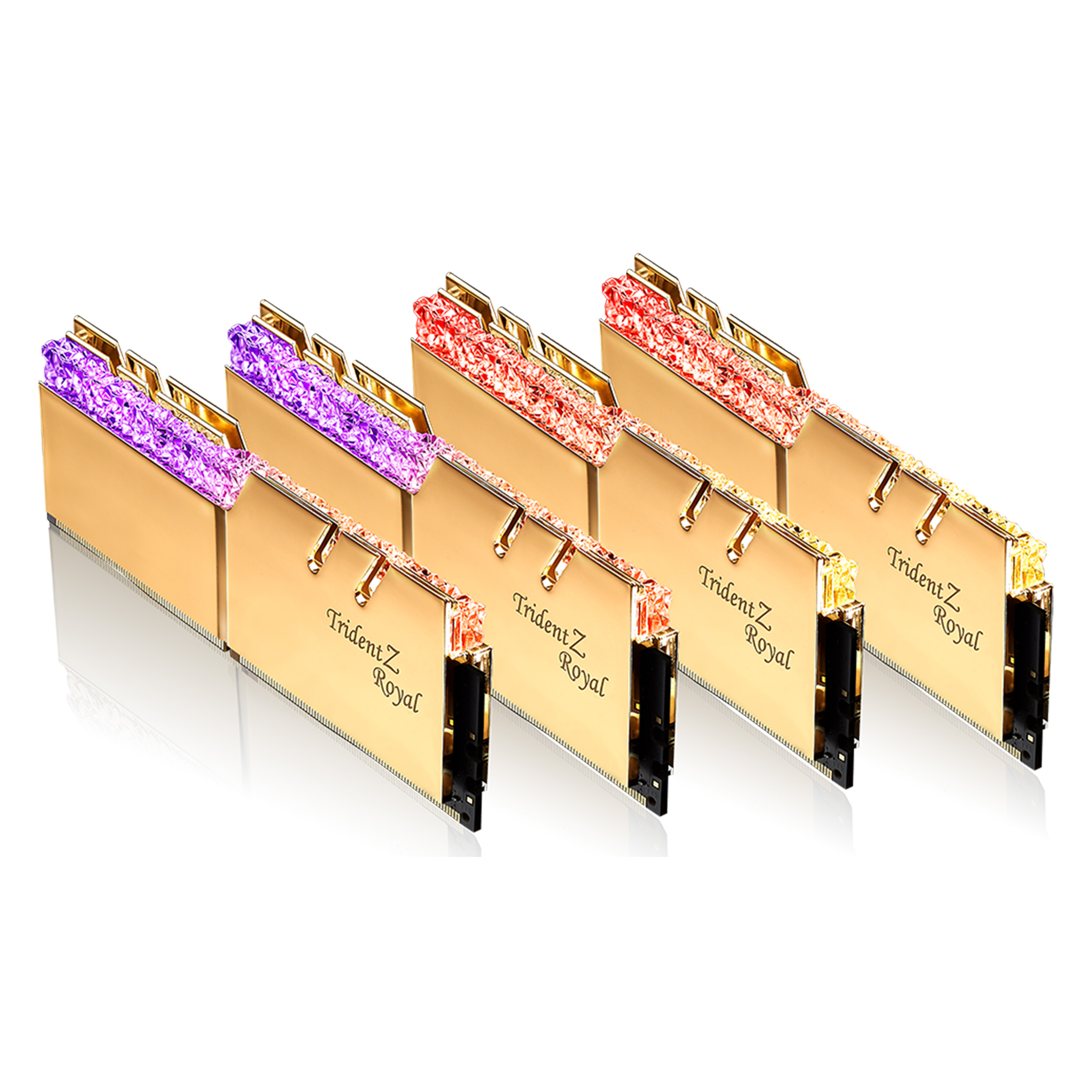 رم دسکتاپ DDR4 چهار کاناله 3200 مگاهرتز CL16 مدل TRIDENTZ ROYAL ظرفیت 32 گیگابایت