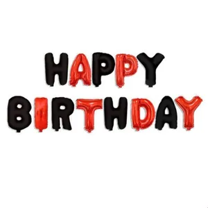بادکنک فویلی پارتی لند تهران مدل HAPPY BIRTHDAY کد 7010 مجموعه 13 عددی