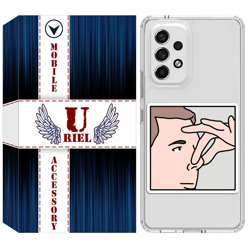 کاور یوریل مدل Clear کد 87 طرح دماغ مناسب برای گوشی موبایل سامسونگ Galaxy A23 4G