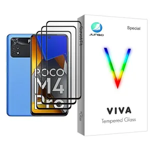 Junbo Viva Glass MIX003 Screen Protector For Xiaomi Poco M4 Pro Pack Of 3