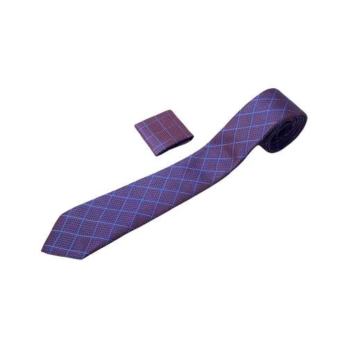 ست کروات و دستمال جیب مردانه مدل پارچه ترک کد 010