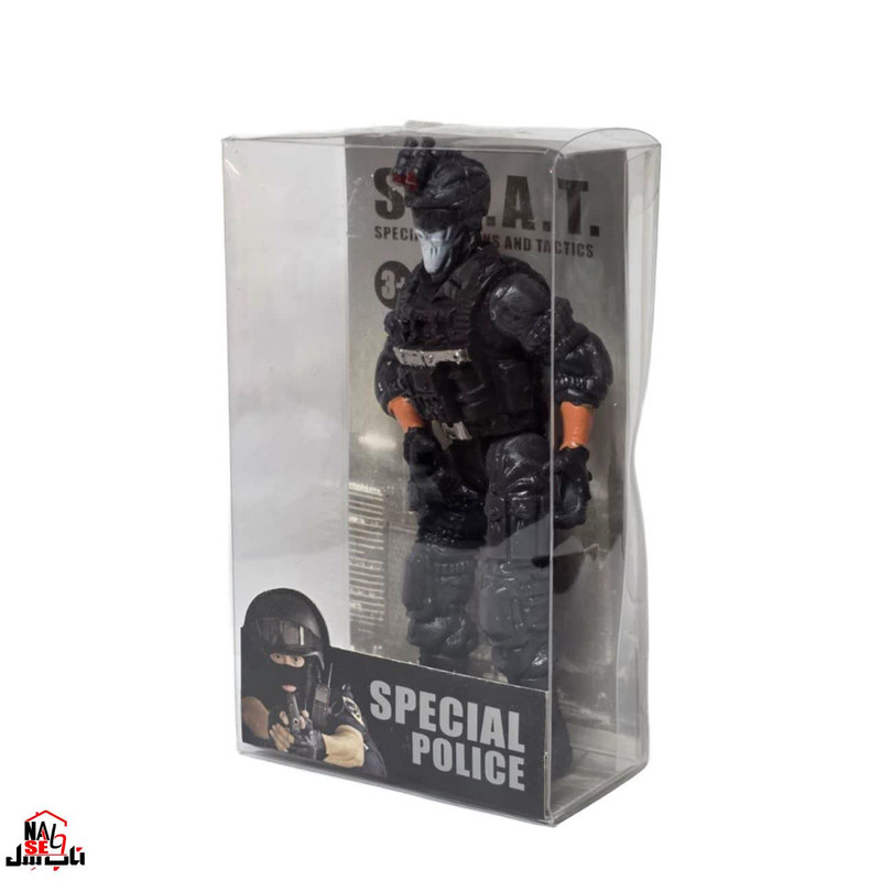 فیگور ناب سل مدل سرباز کد SPECIAL POLICE NAAB004 ارتفاع 10 سانتی متر