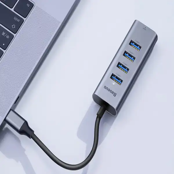 هاب4 پورت USB-C باسئوس مدل GN32D