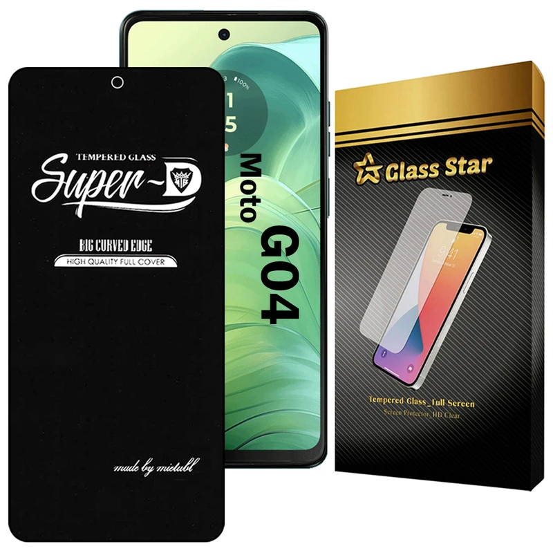 محافظ صفحه نمایش گلس استار مدل SUPERDNS مناسب برای گوشی موبایل موتورولا Moto G04