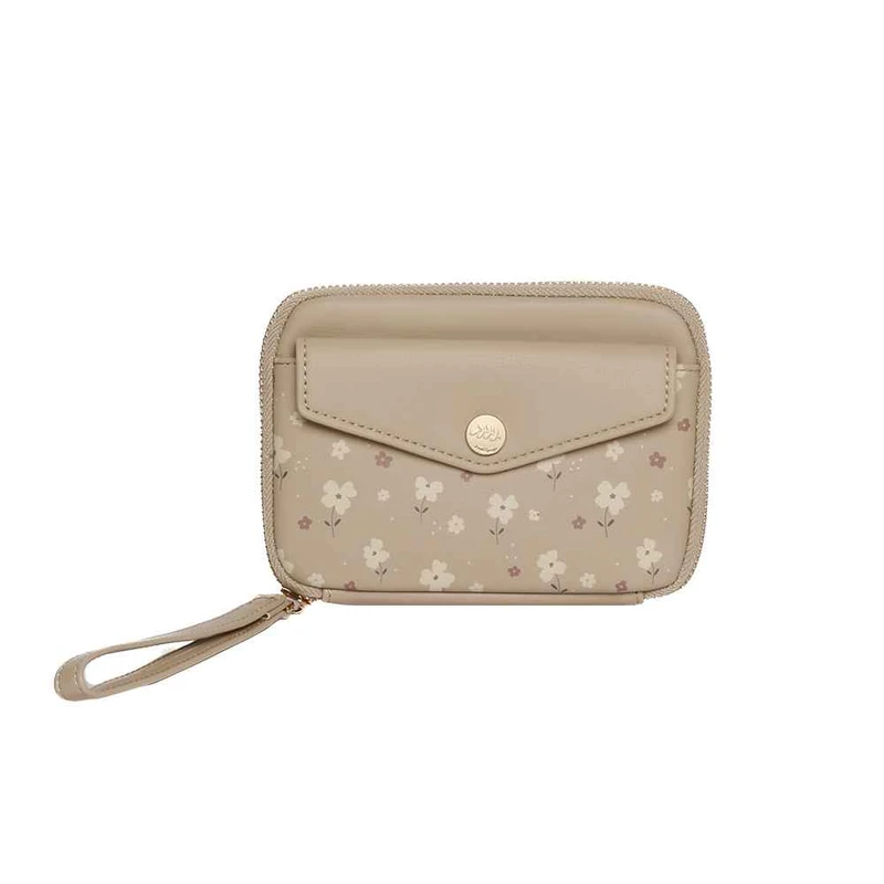 کیف پول زنانه پرتیزس مدل PT25-1330 طرح گل با بند کوتاه کد 2020092