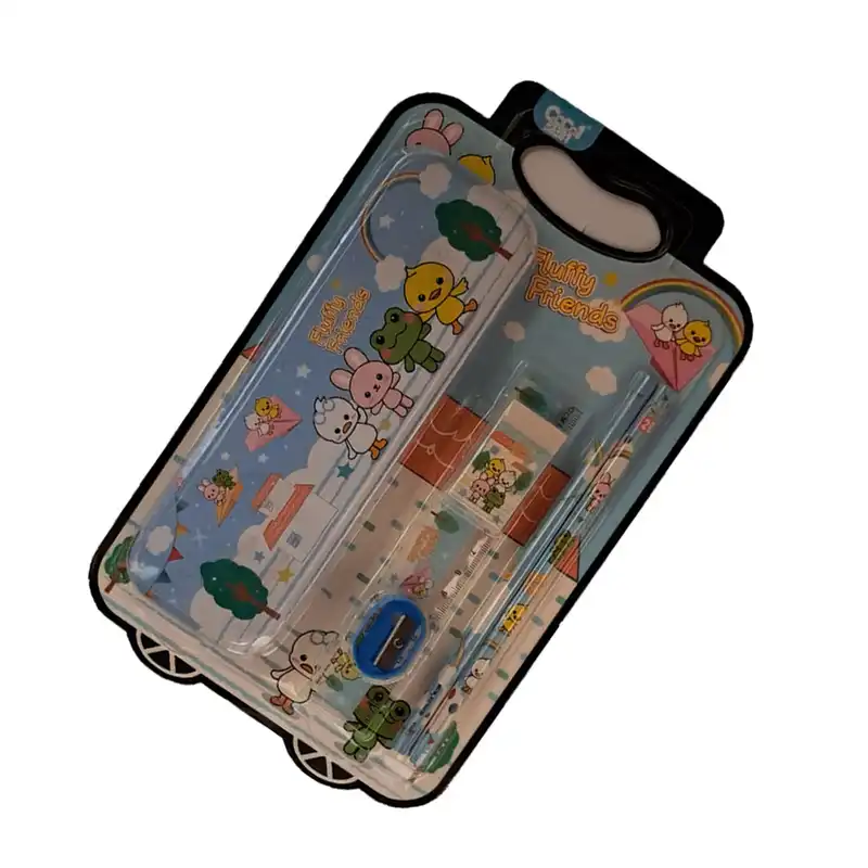 ست لوازم التحریر طرح Fluffy Friends مدل COCO1 مجموعه 6 عددی