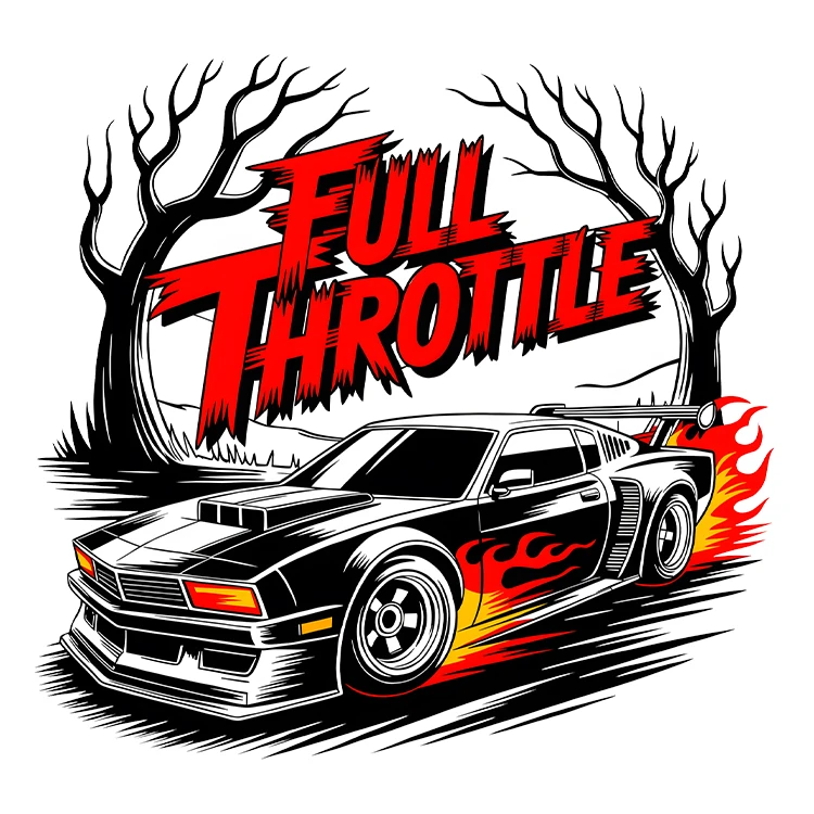 استیکر پارچه و لباس پاد آفرین مدل ماشین اسپرت کد S5141