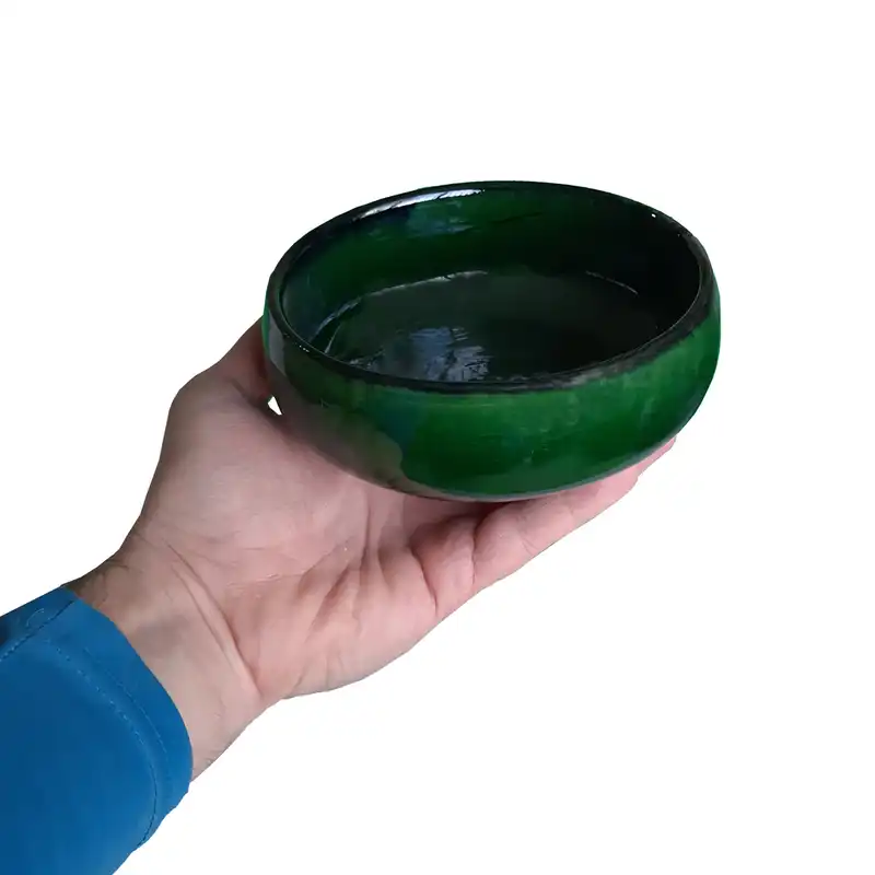 کاسه سفالی مدل تخت کد 21