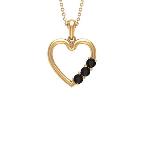 گردنبند طلا 18 عیار زنانه قیراط  طرح قلب کد GH1650