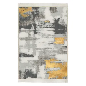 فرش ماشینی هانوکس مدل مدرن طرح بافرین کد HAM.290.01