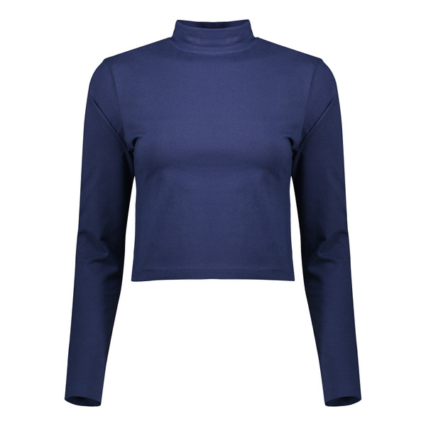 کراپ‌ تی‌شرت آستین بلند زنانه کانتکس مدل 201