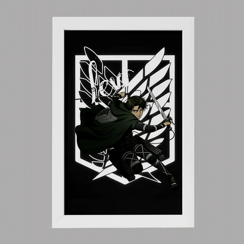 تابلو خندالو مدل انیمه اتک آن تایتان کد F4733