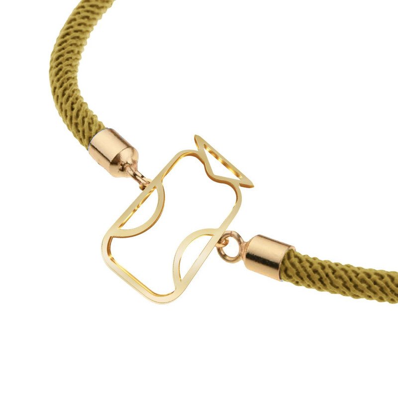 دستبند طلا 18 عیار زنانه مدوپد مدل جغد کد D14-10185