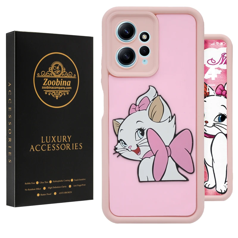 کاور زوبینا مدل گربه مناسب برای گوشی موبایل شیائومی Redmi Note 12 4G
