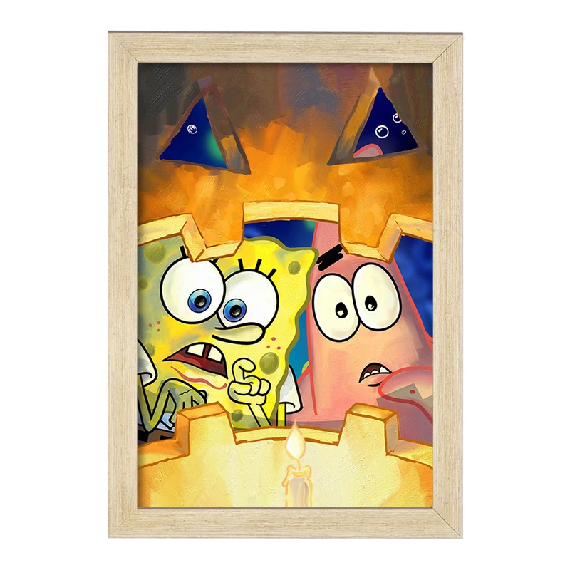 تابلو خندالو مدل باب اسفنجی و پاتریک کد F1864