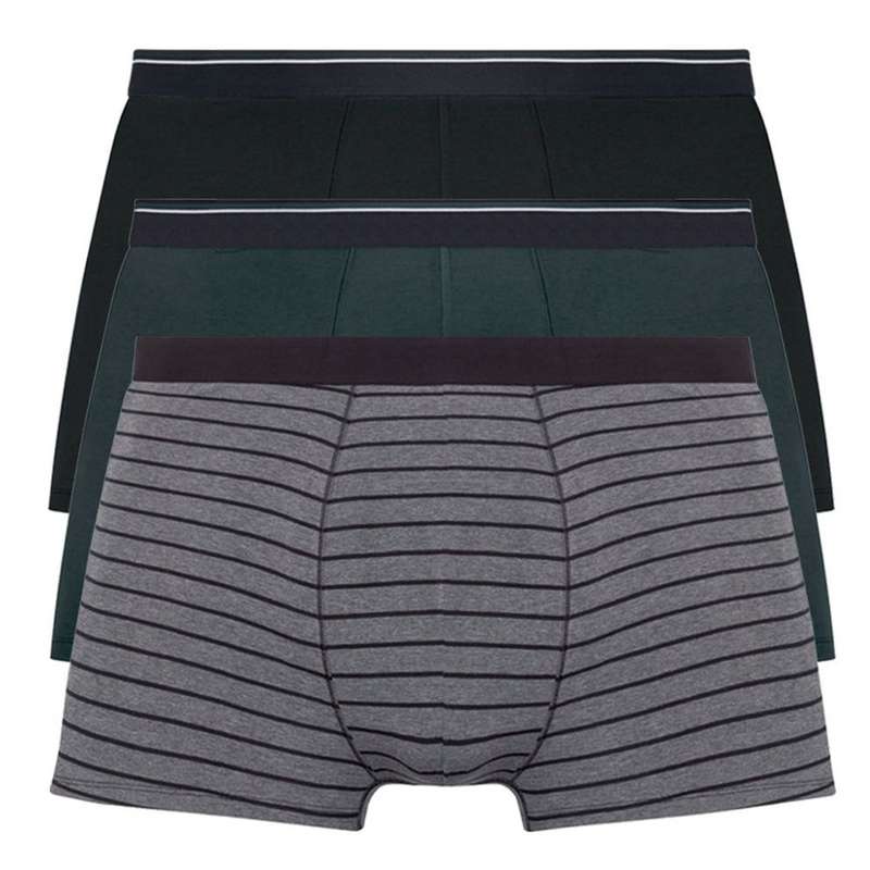 شورت مردانه لیورجی مدل راه راه کد PlusLUX-Gr2022 مجموعه 3 عددی