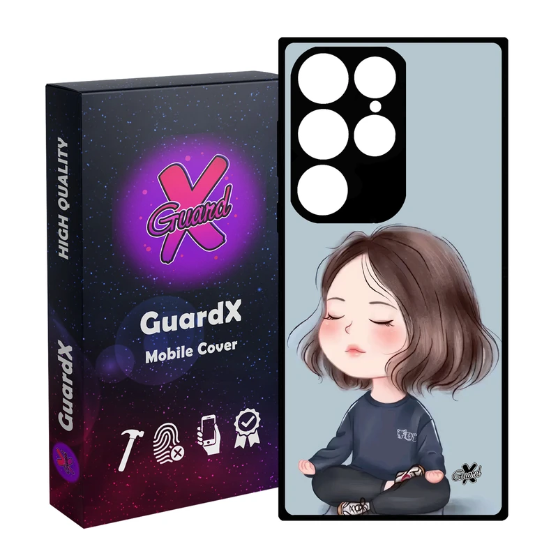 کاور گارد ایکس طرح Girl مدل Glass10665 مناسب برای گوشی موبایل سامسونگ Galaxy S24 Ultra