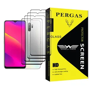 Waily Nice Pergas Glass MIX004 Screen Protector For Oppo A11 Pack Of 4