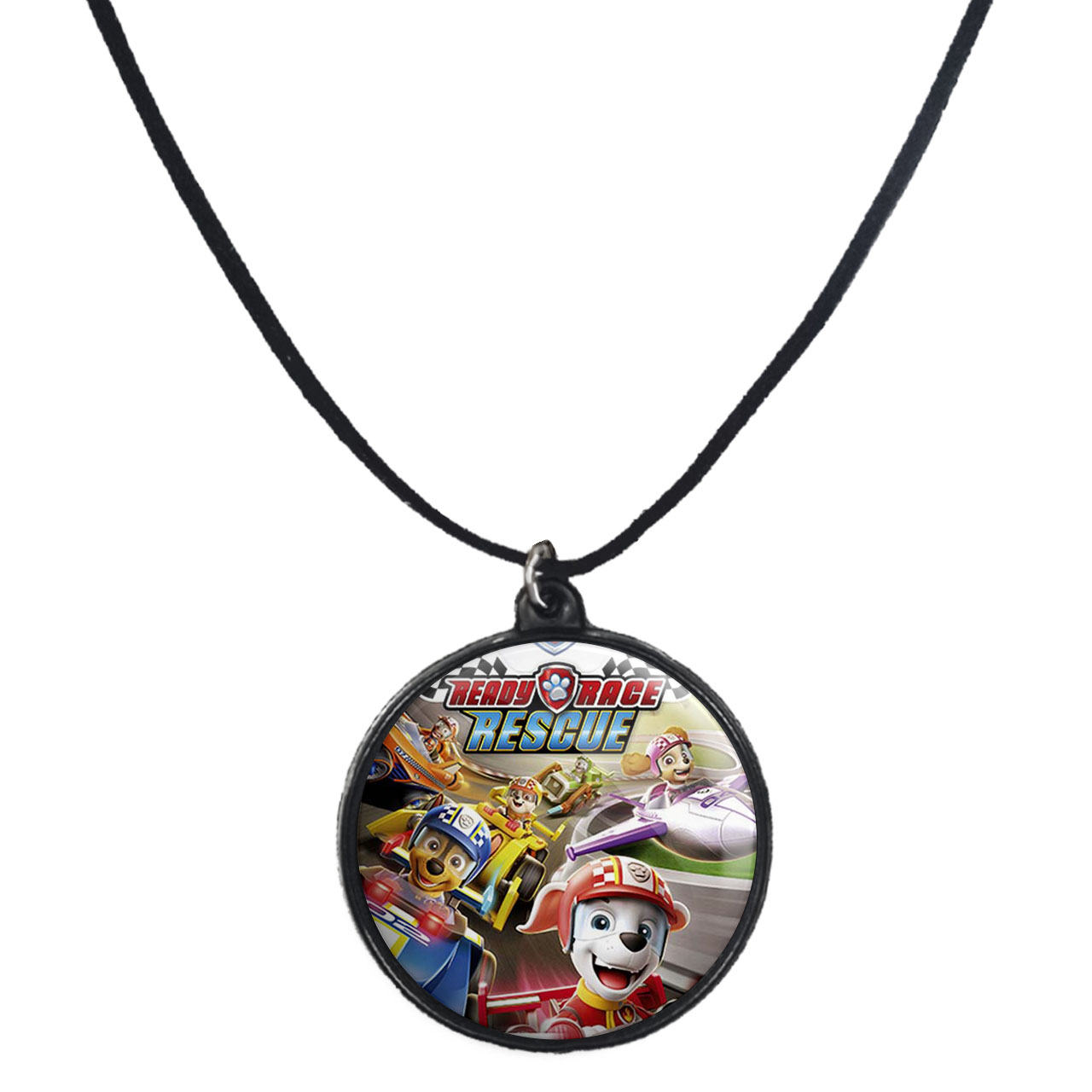 گردنبند پرمانه طرح سگ های نگهبان کد pmb.11779 مدل دو طرفه