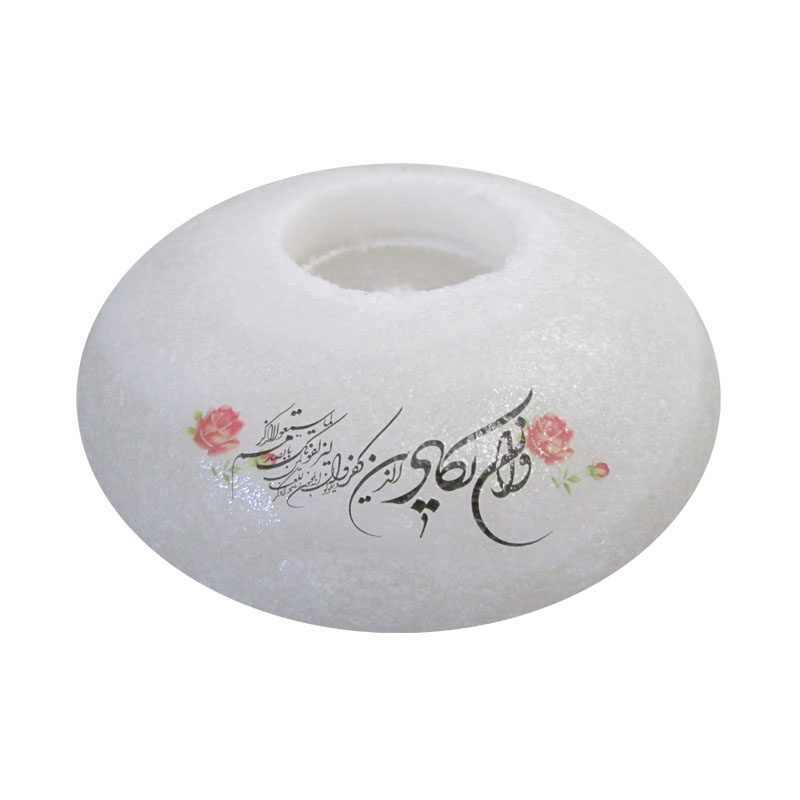 شمعدان سنگ نمک کد 02 طرح وان یکاد