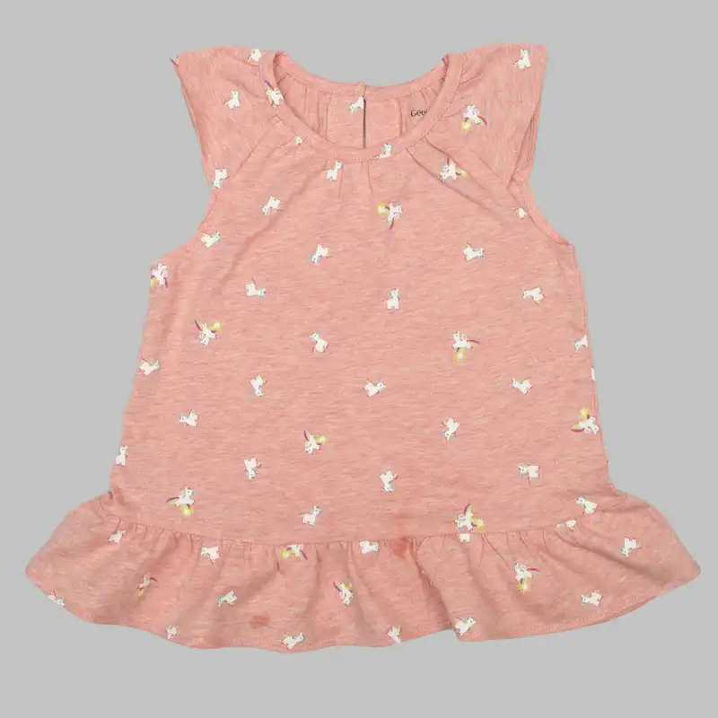 پیراهن نوزادی دخترانه جورج مدل یونیکورن