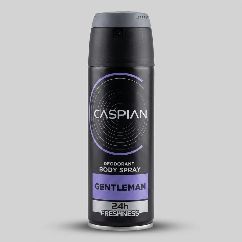اسپری دئودورانت بدن مردانه کاسپین مدل GENTLEMAN حجم 150 میلی لیتر