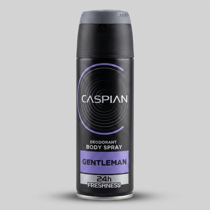 اسپری دئودورانت بدن مردانه کاسپین مدل GENTLEMAN حجم 150 میلی لیتر