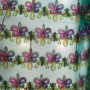 پارچه لباس مدل تور خامه دوزی سنتی