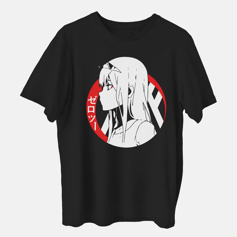 تی شرت آستین کوتاه دخترانه مدل انیمه ای ژاپنی anm214