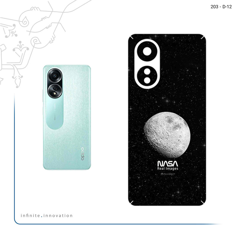 برچسب پوششی ماهوت مدل Moon_By_NASA مناسب برای گوشی موبایل اپو A58 4G