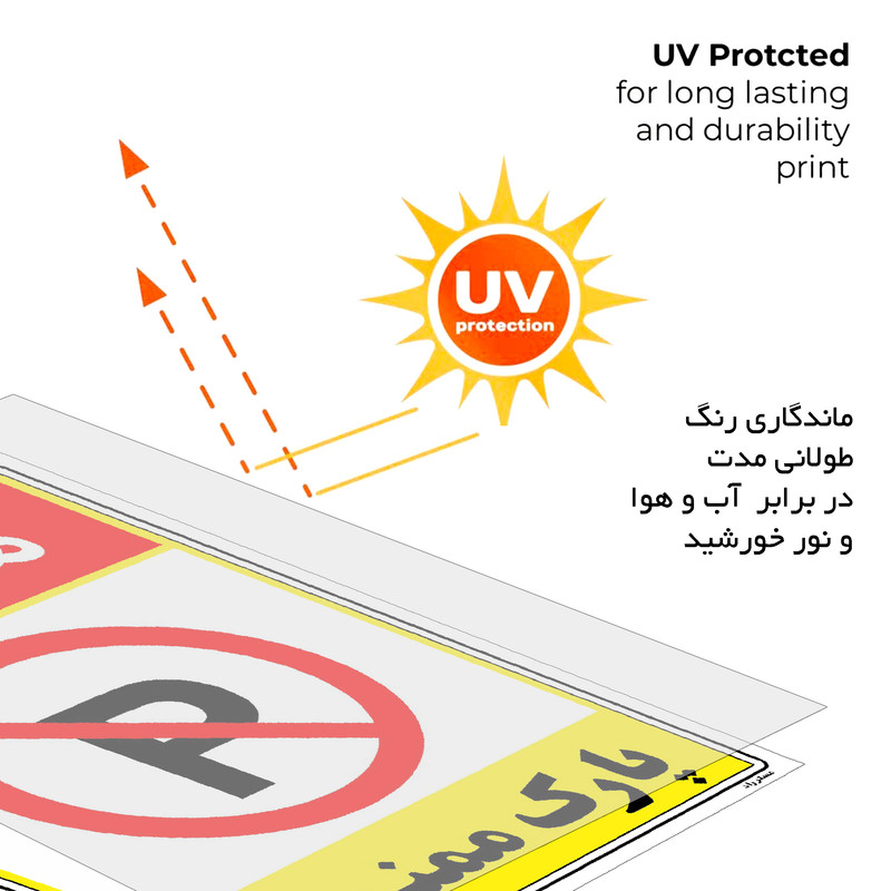برچسب ایمنی مستر راد طرح هشدار پارک ممنوع مدل HSE-OSHA-1323