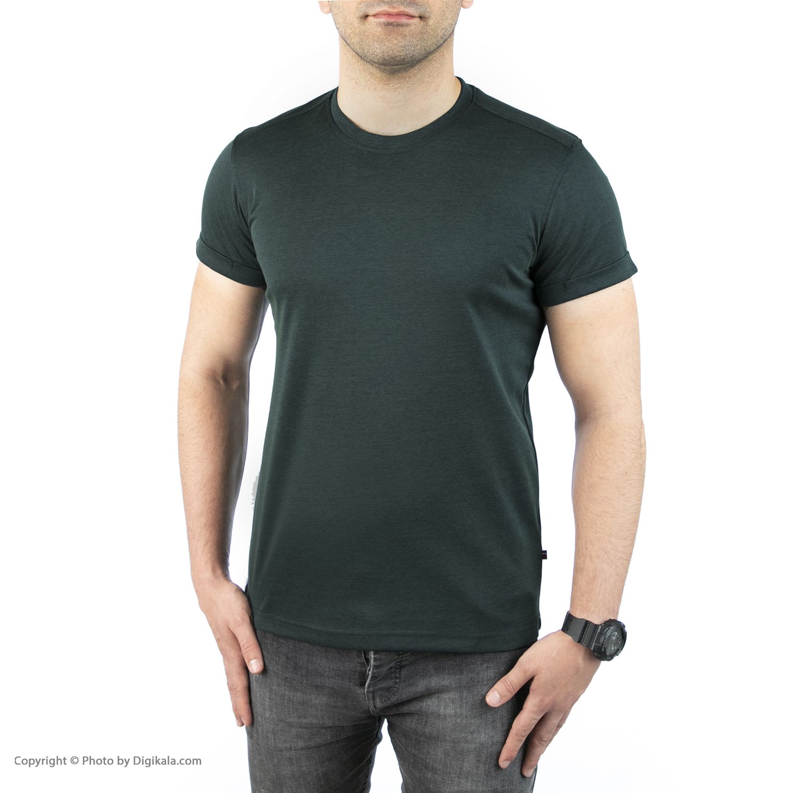 تی شرت آستین کوتاه مردانه جامه پوش آرا مدل 4011011011-43 -  - 2