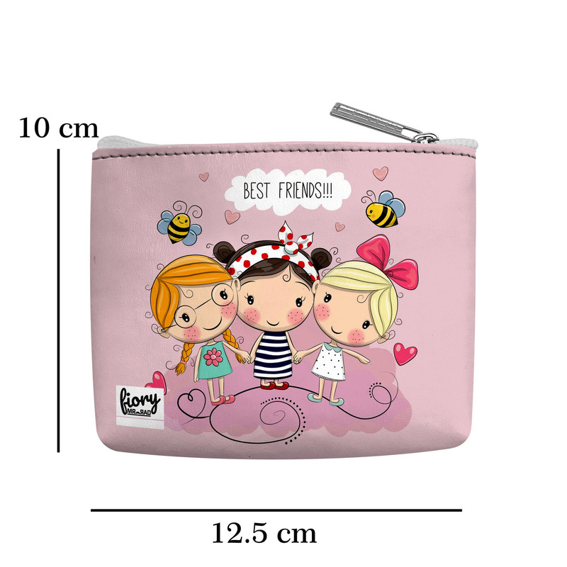 کیف پول فیوری مدل دختران فانتزی طرح کودکانه کد 2270